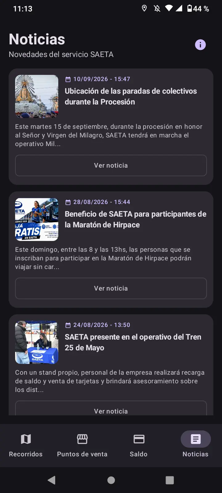 Noticias y avisos oficiales